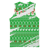 Djibouti Christmas Basketball Jersey with Santa Eagle Doves Trees and Green Snowflake Holiday - Wonder Print Shop