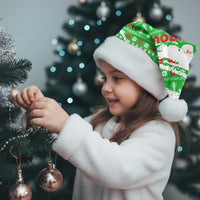 Djibouti Christmas Santa Hat with Santa Eagle Doves Trees and Green Snowflake Holiday - Wonder Print Shop