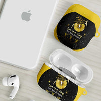 Softball Sunflower Yellow Black Christmas AirPods Case Xmas Holiday Patterns - Wonder Print Shop
