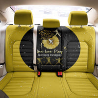 Softball Sunflower Yellow Black Christmas Back Car Seat Cover Xmas Holiday Patterns - Wonder Print Shop