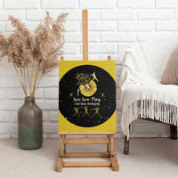 Softball Sunflower Yellow Black Christmas Canvas Wall Art Xmas Holiday Patterns - Wonder Print Shop