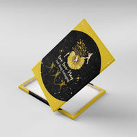 Softball Sunflower Yellow Black Christmas Canvas Wall Art Xmas Holiday Patterns - Wonder Print Shop