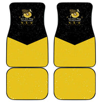 Softball Sunflower Yellow Black Christmas Car Mats Xmas Holiday Patterns - Wonder Print Shop