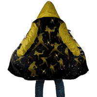 Softball Sunflower Yellow Black Christmas Cloak Xmas Holiday Patterns - Wonder Print Shop