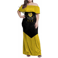 Softball Sunflower Yellow Black Christmas Family Matching Off Shoulder Maxi Dress and Hawaiian Shirt Xmas Holiday Patterns - Wonder Print Shop