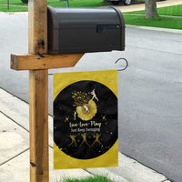 Softball Sunflower Yellow Black Christmas Garden Flag Xmas Holiday Patterns - Wonder Print Shop