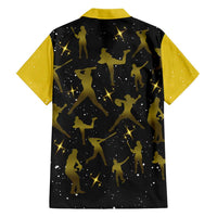 Softball Sunflower Yellow Black Christmas Hawaiian Shirt Xmas Holiday Patterns - Wonder Print Shop