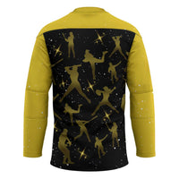 Softball Sunflower Yellow Black Christmas Hockey Jersey Xmas Holiday Patterns - Wonder Print Shop