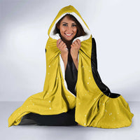 Softball Sunflower Yellow Black Christmas Hooded Blanket Xmas Holiday Patterns - Wonder Print Shop