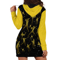 Softball Sunflower Yellow Black Christmas Hoodie Dress Xmas Holiday Patterns - Wonder Print Shop
