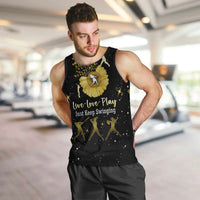 Softball Sunflower Yellow Black Christmas Men Tank Top Xmas Holiday Patterns - Wonder Print Shop