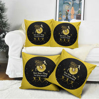 Softball Sunflower Yellow Black Christmas Pillow Cover Xmas Holiday Patterns - Wonder Print Shop