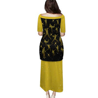 Softball Sunflower Yellow Black Christmas Puletasi Xmas Holiday Patterns - Wonder Print Shop