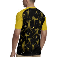 Softball Sunflower Yellow Black Christmas Rugby Jersey Xmas Holiday Patterns - Wonder Print Shop