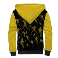 Softball Sunflower Yellow Black Christmas Sherpa Hoodie Xmas Holiday Patterns - Wonder Print Shop