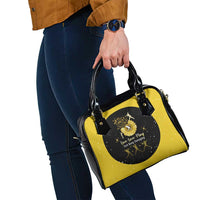 Softball Sunflower Yellow Black Christmas Shoulder Handbag Xmas Holiday Patterns - Wonder Print Shop