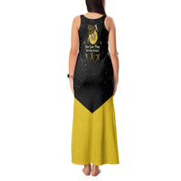 Softball Sunflower Yellow Black Christmas Tank Maxi Dress Xmas Holiday Patterns - Wonder Print Shop