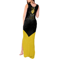 Softball Sunflower Yellow Black Christmas Tank Maxi Dress Xmas Holiday Patterns - Wonder Print Shop