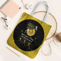 Softball Sunflower Yellow Black Christmas Tote Bag Xmas Holiday Patterns - Wonder Print Shop