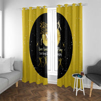 Softball Sunflower Yellow Black Christmas Window Curtain Xmas Holiday Patterns - Wonder Print Shop
