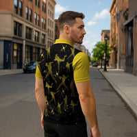 Softball Sunflower Yellow Black Christmas Zipper Polo Shirt Xmas Holiday Patterns - Wonder Print Shop