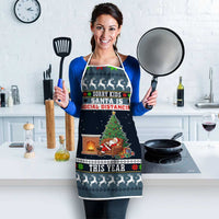 Sorry Kids Santa Is Social Distancing This Year Christmas Apron Xmas Holiday Patterns - Wonder Print Shop