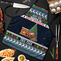 Sorry Kids Santa Is Social Distancing This Year Christmas Apron Xmas Holiday Patterns - Wonder Print Shop