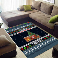 Sorry Kids Santa Is Social Distancing This Year Christmas Area Rug Xmas Holiday Patterns - Wonder Print Shop