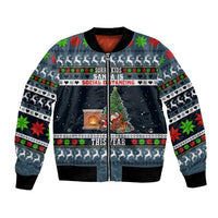Sorry Kids Santa Is Social Distancing This Year Christmas Bomber Jacket Xmas Holiday Patterns - Wonder Print Shop