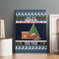 Sorry Kids Santa Is Social Distancing This Year Christmas Canvas Wall Art Xmas Holiday Patterns - Wonder Print Shop