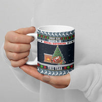 Sorry Kids Santa Is Social Distancing This Year Christmas Ceramic Mug Xmas Holiday Patterns - Wonder Print Shop