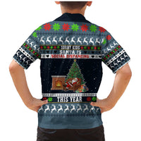 Sorry Kids Santa Is Social Distancing This Year Christmas Family Matching Mermaid Dress and Hawaiian Shirt Xmas Holiday Patterns - Wonder Print Shop