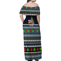 Sorry Kids Santa Is Social Distancing This Year Christmas Family Matching Off Shoulder Maxi Dress and Hawaiian Shirt Xmas Holiday Patterns - Wonder Print Shop