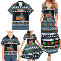 Sorry Kids Santa Is Social Distancing This Year Christmas Family Matching Summer Maxi Dress and Hawaiian Shirt Xmas Holiday Patterns - Wonder Print Shop