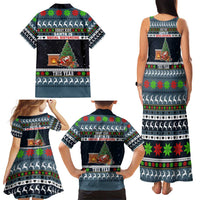 Sorry Kids Santa Is Social Distancing This Year Christmas Family Matching Tank Maxi Dress and Hawaiian Shirt Xmas Holiday Patterns - Wonder Print Shop