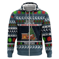 Sorry Kids Santa Is Social Distancing This Year Christmas Hoodie Xmas Holiday Patterns - Wonder Print Shop