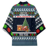 Sorry Kids Santa Is Social Distancing This Year Christmas Kimono Xmas Holiday Patterns - Wonder Print Shop