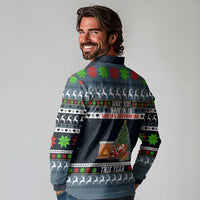 Sorry Kids Santa Is Social Distancing This Year Christmas Long Sleeve Polo Shirt Xmas Holiday Patterns - Wonder Print Shop