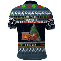 Sorry Kids Santa Is Social Distancing This Year Christmas Polo Shirt Xmas Holiday Patterns - Wonder Print Shop
