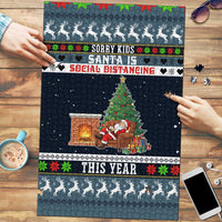 Sorry Kids Santa Is Social Distancing This Year Christmas Puzzle Xmas Holiday Patterns - Wonder Print Shop