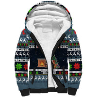 Sorry Kids Santa Is Social Distancing This Year Christmas Sherpa Hoodie Xmas Holiday Patterns - Wonder Print Shop