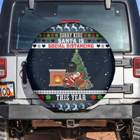 Sorry Kids Santa Is Social Distancing This Year Christmas Spare Tire Cover Xmas Holiday Patterns - Wonder Print Shop
