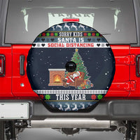 Sorry Kids Santa Is Social Distancing This Year Christmas Spare Tire Cover Xmas Holiday Patterns - Wonder Print Shop