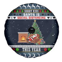 Sorry Kids Santa Is Social Distancing This Year Christmas Spare Tire Cover Xmas Holiday Patterns - Wonder Print Shop