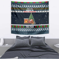 Sorry Kids Santa Is Social Distancing This Year Christmas Tapestry Xmas Holiday Patterns - Wonder Print Shop