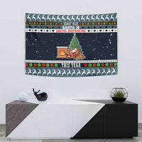 Sorry Kids Santa Is Social Distancing This Year Christmas Tapestry Xmas Holiday Patterns - Wonder Print Shop