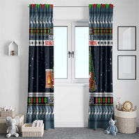 Sorry Kids Santa Is Social Distancing This Year Christmas Window Curtain Xmas Holiday Patterns - Wonder Print Shop