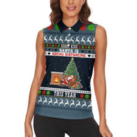 Sorry Kids Santa Is Social Distancing This Year Christmas Women Sleeveless Polo Shirt Xmas Holiday Patterns - Wonder Print Shop