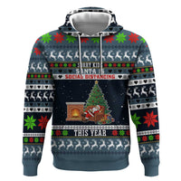 Sorry Kids Santa Is Social Distancing This Year Christmas Zip Hoodie Xmas Holiday Patterns - Wonder Print Shop