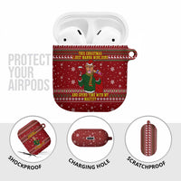 Spend Time With My Mastiff Christmas AirPods Case Xmas Holiday Patterns - Wonder Print Shop